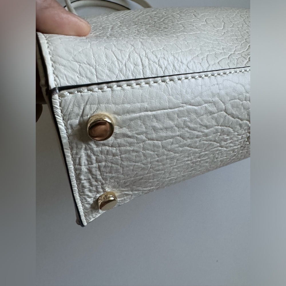 New Kate Spade White Lynne Perri Lane Leather Tote Bag - Picture 10 of 12